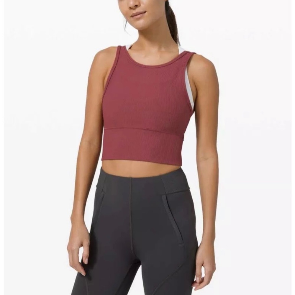 Lululemon power pivot tank rib